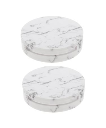 VINTORKY 2pcs Storage Box Makeup Powder Case Refillllable Powder Case Powder Case for Travel
