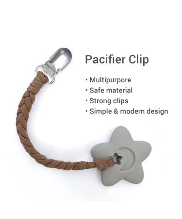 BBNJBABY Pacifier Clips Set - Gender Neutral Pacifier Holder for All Pacifiers and Teething Toys - Buy Online on GoSupps.com