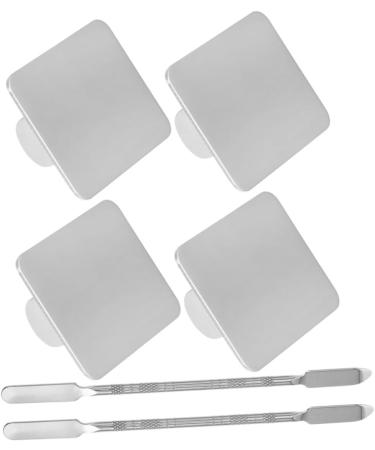Balacoo 2 Sets Ring Palette Tools - Stainless Steel Makeup Mixing Tray for Foundation & Cosmetic Applications - Buy Online on GoSupps.com