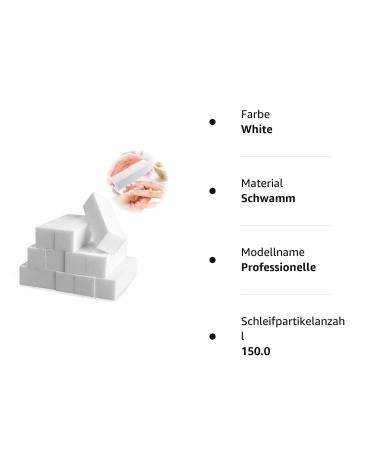 12 Professional Buffer Blocks for Natural Nails - Nail File Grit 150 for Gel & Beauty Salons | International Shipping - Buy Online on GoSupps.com