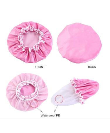 Arycrack Lavender Shower Cap Bonnet 2-Pack - Waterproof PE, Two-Layer Inside for Ultimate Protection - Buy Online on GoSupps.com
