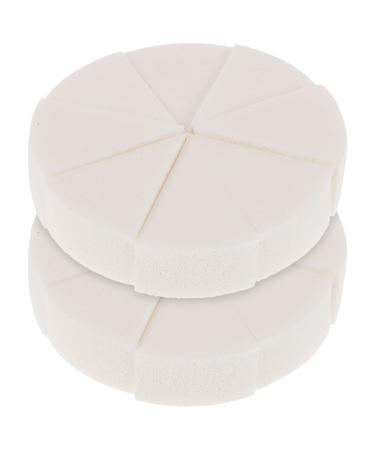 2 Sets Triangular Sponge Puff triangle cosmetic sponge Triangle sponge powder puff makeup triangle puff Makeup Sponge for Foundation emulsion loose powder puff Miss white mineral