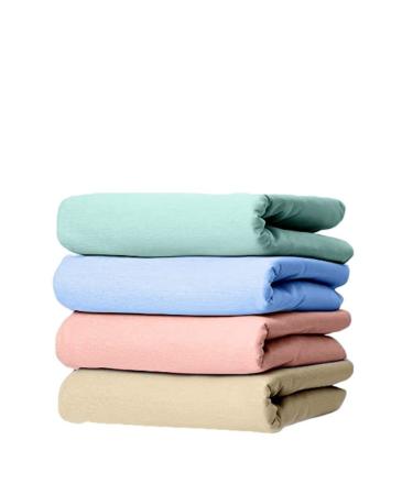 Nobles Incontinence Bed Pads - Waterproof, Reusable & Washable Bed Pad - Absorbent Underpad Mattress Protector for Bed Wetting - Washable Incontinence Pads - 29x35 - 4 Pack (Green, Tan, Pink and Blue) 29x35 Inch (Pack of 4)
