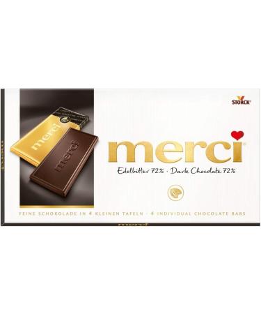  merci merci Precious Bitter Table Chocolate (15 x 100 g) / 4 small thin pouches - Buy Online on GoSupps.com