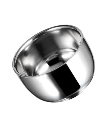 STAHAD 1 x Men's Shaving Bowl Stainless Steel Shaving Bowl Foaming Bowl for Men Soap