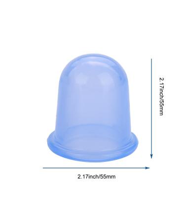 Silicone Suction Massage Cups Set - 2 Parts for Cellulite Muscle & Joint Pain Relief (Blue) - Buy Online on GoSupps.com