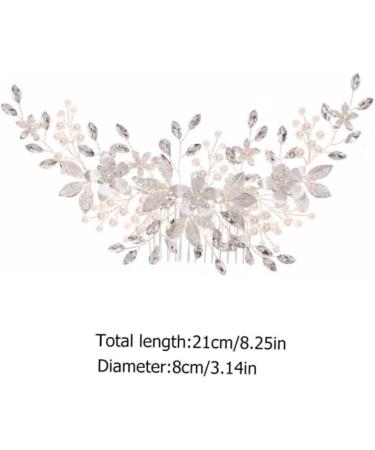 DOITOOL Alloy Pearl Hair Comb Wedding Hair Comb Hair Comb Wedding Bridal Hair Comb Bridal Pearl Headwear Tiara Imitation Pearl Headdress Bride White Accessories Imitation Pearls Iron Wire - Buy Online on GoSupps.com