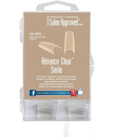 Pro Impressions Advance Clear Smile 50 Nail Tips Size 5 - Buy Online on GoSupps.com