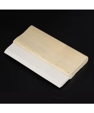 8 Inch HARFINGTON Screen Printing Squeegee with 55 Durometer Rubber Blade - Wooden Handle Ink Scraper for Fabric Printmaking - Buy Online on GoSupps.com