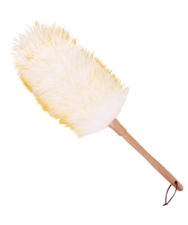 Duster Wood Handle Fluff Hand Duster Electrostatic Soft Dusting Tool with Hanging Ring Multipurpose Dusters for Cleaning Home Sofa Cleaning Supplies