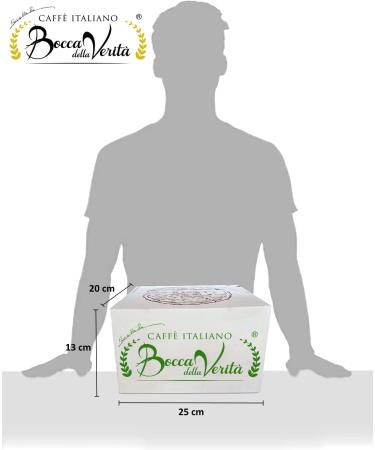  BOCCA DELLA VERITA BOCCA DELLA VERITA - Box of 100 Napolis Forte Coffee Pods Compatible with E.S.E. dm 44 mm Compostable Pods 100% Made in Italy - Buy Online on GoSupps.com