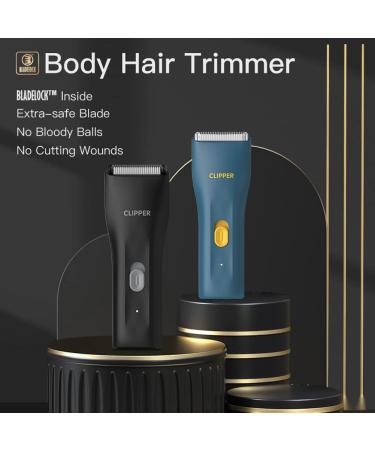 Favrison Body Hair Trimmer for Men & Women - Mini Electric Groomer for Underarm, Chest, Groin & Balls - Waterproof, Low Noise (Black) - Buy Online on GoSupps.com