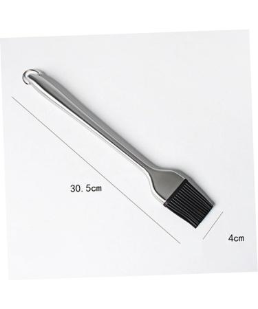 Zerodeko 2pcs Cake Tools Pastry Brush for Baking T Tool Basting Brush Grill Brush Stainless Steel Oil Brush medium Silver - Buy Online on GoSupps.com