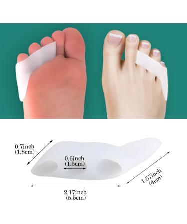 Decproch Toe Spreader - 10 Silicone Toe Separators for Overlapping Toes - Unisex White - Toe Extensors & Spacers - Buy Online on GoSupps.com
