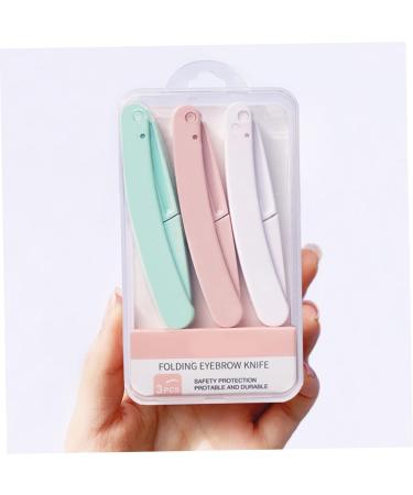 3PCS Eyebrow Razor & Facial Shaver Set - Foldable Trimming Scissors & Dermaplaning Tool for Men & Women | International Shipping - Buy Online on GoSupps.com