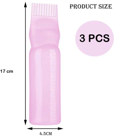 FCSNJH 160ml Hair Oil Applicator Bottle Multi-Color Scalp & Hair Oil Application Tool for Perfect Hair Coloring - Buy Online on GoSupps.com