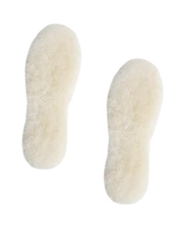 MAGICLULU 1 Pair Rabbit Fur Insole Anti-Cold Insoles Winter Fleece Inserts Warm Insoles Shoe Cushions Thickened Insoles Winter Insoles Shoe Liners Warm Shoe Pads Soft Accessories White Wool