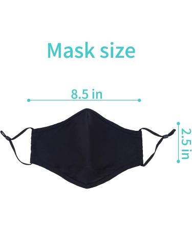 Buyitrozo Washable Cotton Cloth Adult Face Masks 3- Ply Plus Filters Lanyard - Buy Online on GoSupps.com
