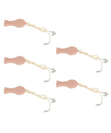 Kau-necklace 5 pieces dishwasher-safe reduced chewing fidgeting silicone sensor-trailer necklace for autism ADHD fear boys girls adults
