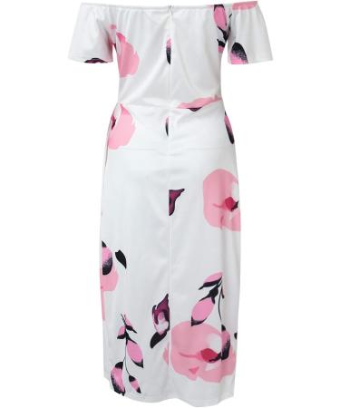 Briskorry V-Neck Flower Case Lighter Business Dresses for Women - Elegant Summer Festival & Vintage Ruffled Hem Party Dress - Buy Online on GoSupps.com