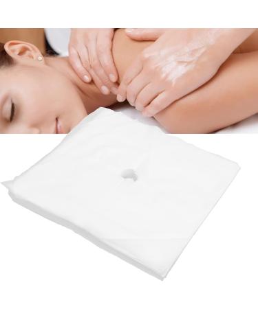 Verdant Touch Disposable Massage Table Covers - 100 Pack Clear Texture & Hole Design - Perfect for Spas & Wellness Centers - Buy Online on GoSupps.com