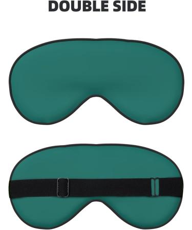 Solid Dark Green Eye Mask - Soft Elastic & Adjustable Sleep Mask for Men & Women | International Shipping Available - Buy Online on GoSupps.com