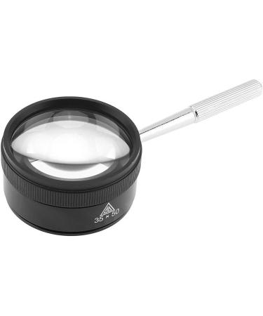 Magnifying Black Zinc Alloy 35x50mm 35X Optical Glass Loupe Magnifier Lens Detachable with Handle Compatible with Coins/Stamps/Jewelry Made in China - Buy Online on GoSupps.com