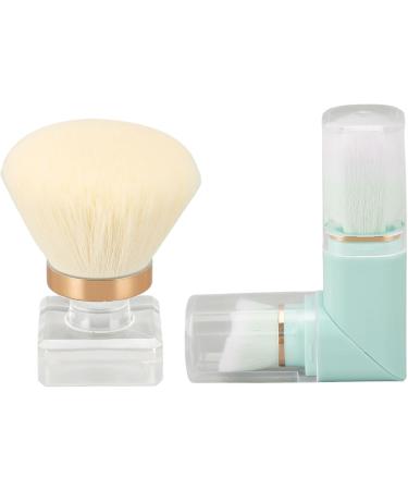 Dual Ended Makeup Brush 2pcs Strong Powder Grasping Loose Powder Brush Storage Box 360 Degree Rotation for Blusher - Buy Online on GoSupps.com
