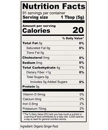 Anthony's Organic Ground Ginger Root 1 lb - Gluten Free, Non GMO, Keto Friendly - Buy Online on GoSupps.com