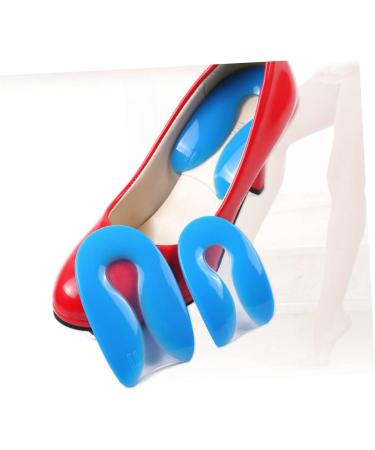 NOLITOY U-Shaped Heel Pads - 2 Pairs Silicone Insoles for Foot Care | Comfortable Half Yard Crash Pads for All Shoe Types - Buy Online on GoSupps.com