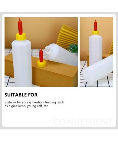 DOITOOL 10Sets Goat Feeder | 400ML Baby Goat Feeding Bottles | Lamb Plastic Nursing Milk Feeder Bottles for Farm - Buy Online on GoSupps.com
