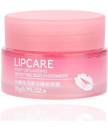 Lip Sleeping Mask Strawberry Moisturizin Lip Mask Fall Winter Lip Care Balm for Lighten Lip Lines Repairing Anti Aging Anti-Wrinkle Nourishing Unisex Use 20g - Buy Online on GoSupps.com