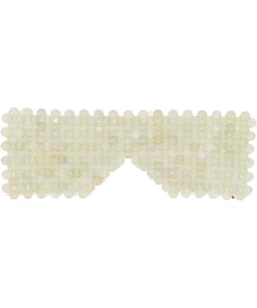 Ververt Touch Eye Care Jadestone Blindfold Eye Massage Tool for Fatigue Relief Edema Reduction & Sleep Promotion | Light Green - Buy Online on GoSupps.com