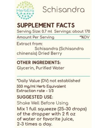 Buy Schisandra B120 Alcohol-Free Herbal Extract Tincture - Natural Schisandra Berry Liquid Drops (4 fl oz) | International Shipping Available - Buy Online on GoSupps.com