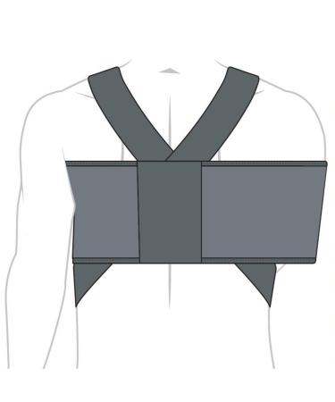 Ezy Wrap Sling and Swathe Shoulder Immobilizer - Adjustable Brace for Shoulder Support and Pain Relief - One-Size Arm Sling for Rotator Cuff - Men & Women - Buy Online on GoSupps.com