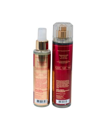 Bath & Body Works Luminous Fine Fragrance Body Mist 8 oz & Luminous Fine Fragrance Shimmer Body Mist 4.9 oz Gift Set packaging with a Blue bow - Buy Online on GoSupps.com