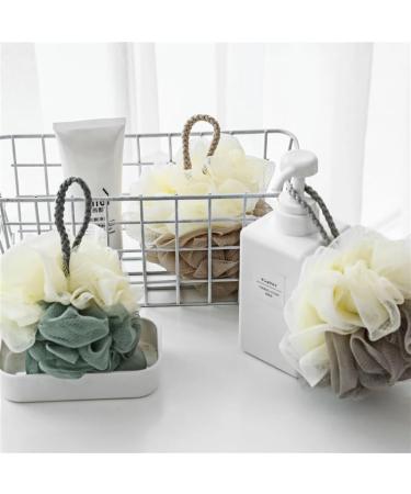 Bath Sponges for Adults Bath Sponge Mesh Pouf Bath Sponge Foam Loofah Sponge (Size : Apricot Beige) - Buy Online on GoSupps.com