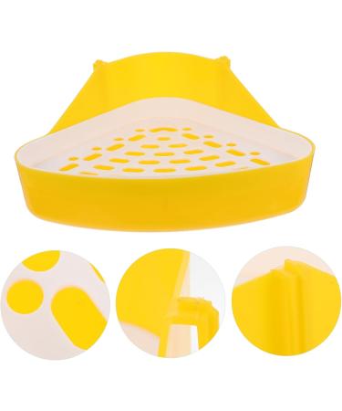 BELLIFFY Box Pet Potty Urinal Guinea Pig Bedding Rabbit Pet Pan Toilet Pet Litter Tray Bunny Toilet Abs White 24.5X18.5cm White - Buy Online on GoSupps.com
