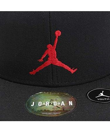 Nike Jordan Big Boys' Retro Jumpman Snapback Hat - Black/Red - Youth Size - Buy Online on GoSupps.com