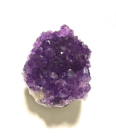Natural Crystal Rough Natural Stone Natural Raw Amethyst Cluster Quartz Stone Purple Crystal Cluster Stones Specimen Home Decoration Crafts Decor Ornament (Color : Amethyst Cluster Size : 40-50g) 40-50g Amethyst Cluster