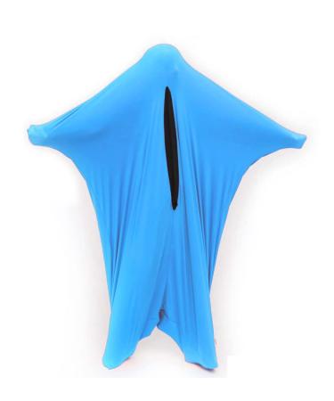 Zyuboeso sensory sox stretchy body socks full body wrap to reduce stress hyposensitivity ideal for young girls with autism fear (color: sky blue size: m/medium) m/medium sky blue