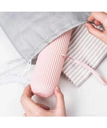 WOIWO 2PCS Travel Toiletry Cup Set | Portable Plastic Capsule for Toothbrush & Toothpaste | Outdoor Storage Solution - Buy Online on GoSupps.com