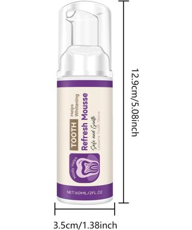 Foaming Toothpaste | 60ml that Fights Odors and Freshens | Ultra-Light Foam - For Adults Travel Daily Routine Morning and Evening - Buy Online on GoSupps.com
