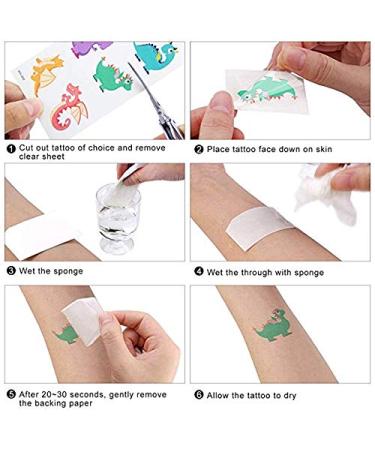 DmHirmg Dinosaur Temporary Tattoos for Kids - 109PCS Waterproof Fake Tattoo Stickers | Boys Girls Birthday Party Favors - Buy Online on GoSupps.com
