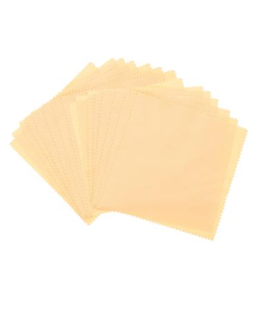 Beavorty 100pcs Glasses Cleaning Cloth Lens Cleaner Laptop Wipes Cell Phone Cleaner Cleaning Cloths Glasses Cleaner Cloth Computer Screen Cleaner Fiber Camera Yellow 14x14x0.2cm
