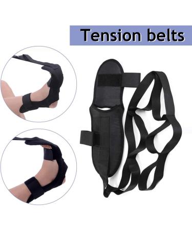 Stretching Strap for Yoga & Physiotherapy - Painless Leg Band Fascia Strecker Black Stretching Ring & Band for Optimal Rehabilitation - Buy Online on GoSupps.com