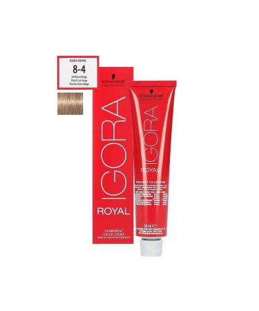 Schwarzkopf Igora Royal Colour Shade 8-4 Light Blonde Beige 60ml