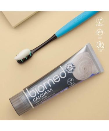 Biomed Calcimax 97% Natural Toothpaste | Enamel Repair & Cavity Protection | Vegan SLES Free 100g - Buy Online on GoSupps.com