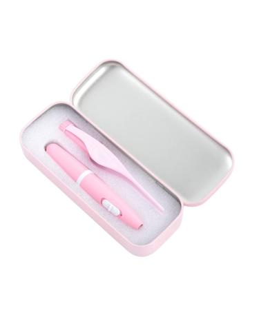 Earwax Removal Tool Shine Ear Cleaner USB Charging Light Earpick Ear- Picking Tool Tweezers Set for Kid (Pink)