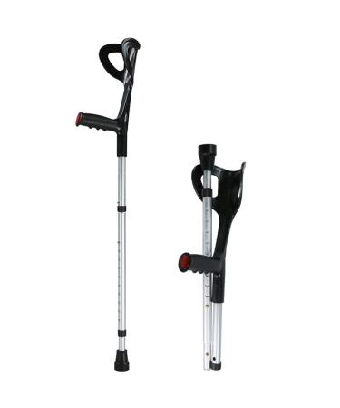 Folding Forearm Adult Crutches Height Adjustable Medical Arm Cuff Crutch Lightweight Aluminum Alloy Ergonomic Design Fashionable Bathing in Sunlight